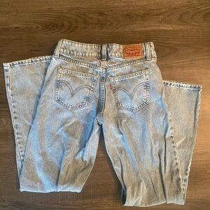 Levi's Classic Blue super low rise Denim Jeans